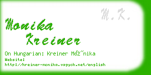 monika kreiner business card